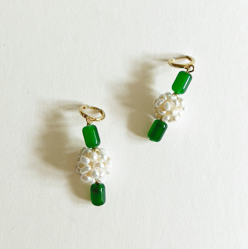 Green Thumb Hoop Earrings