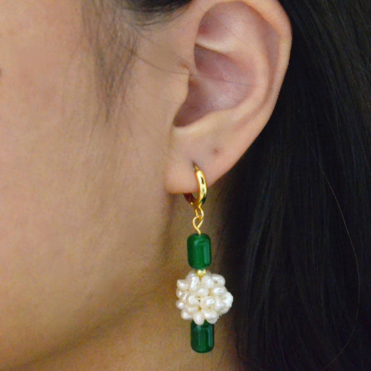 Green Thumb Hoop Earrings